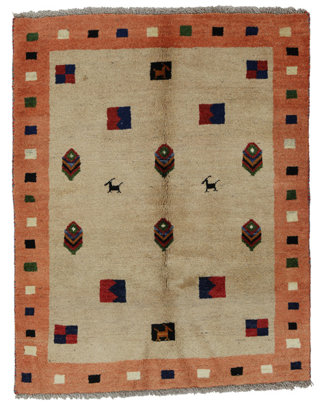 Gabbeh - Qashqai Персийски връзван килим 150x117