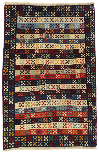 Gabbeh - Qashqai Персийски връзван килим 147x94