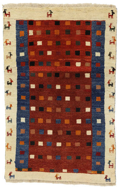 Gabbeh - Qashqai Персийски връзван килим 154x97