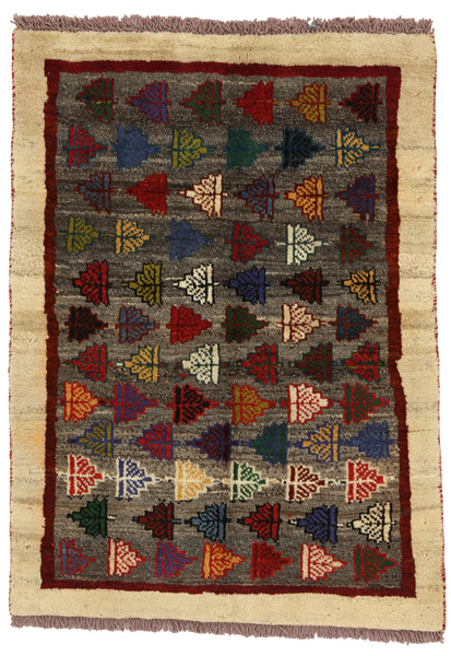 Gabbeh - Bakhtiari Персийски връзван килим 120x87