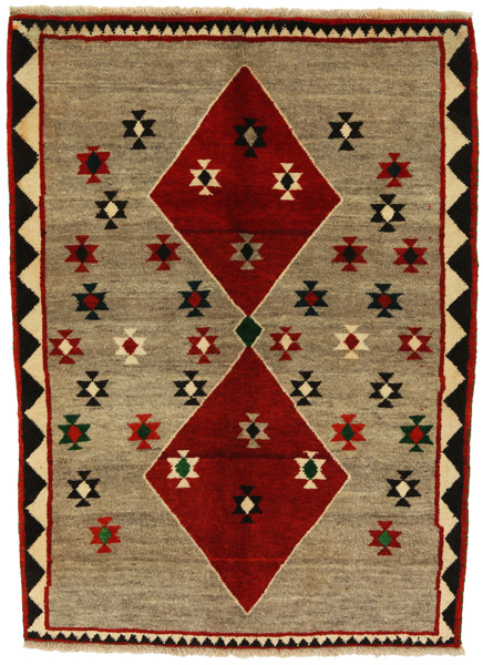 Gabbeh - Qashqai Персийски връзван килим 145x106