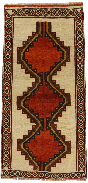 Gabbeh - Qashqai Персийски връзван килим 205x97