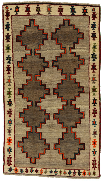 Gabbeh - Qashqai Персийски връзван килим 197x112