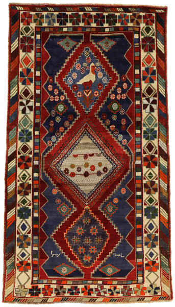 Gabbeh - Qashqai Персийски връзван килим 245x134