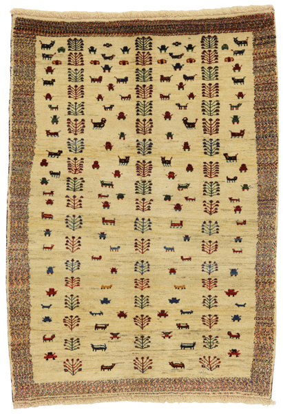 Gabbeh - Qashqai Персийски връзван килим 150x105