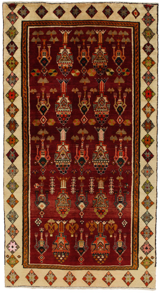 Gabbeh - Qashqai Персийски връзван килим 265x145