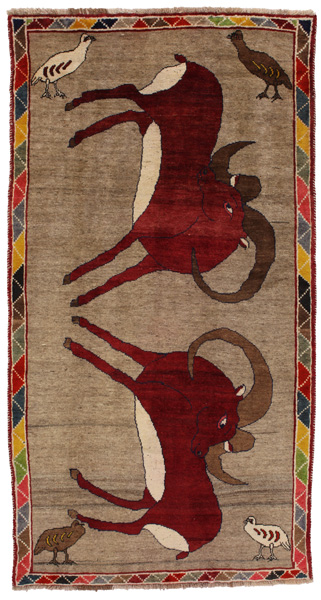 Gabbeh - Qashqai Персийски връзван килим 272x145
