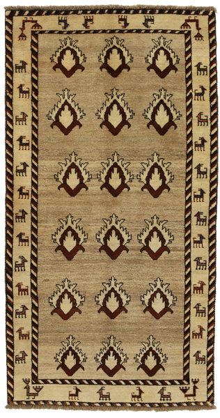 Gabbeh - Qashqai Персийски връзван килим 217x116