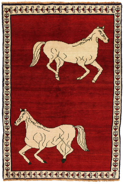 Gabbeh - Qashqai Персийски връзван килим 188x125