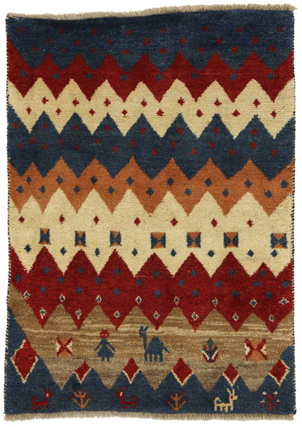Gabbeh - Qashqai Персийски връзван килим 145x105