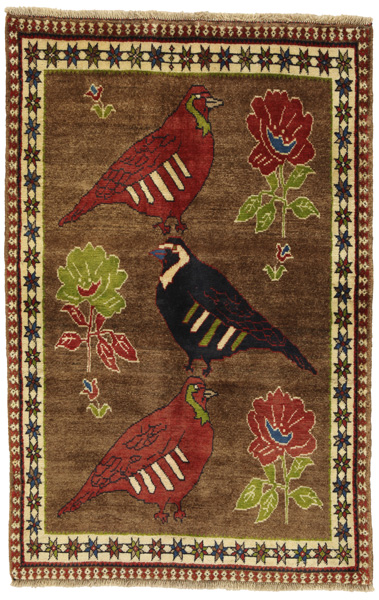 Gabbeh - Qashqai Персийски връзван килим 160x103