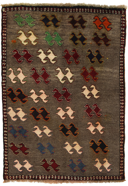 Gabbeh - Qashqai Персийски връзван килим 148x103