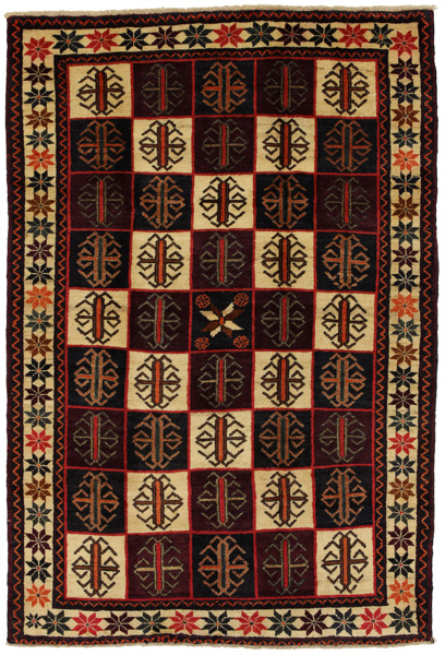 Gabbeh - Bakhtiari Персийски връзван килим 214x144