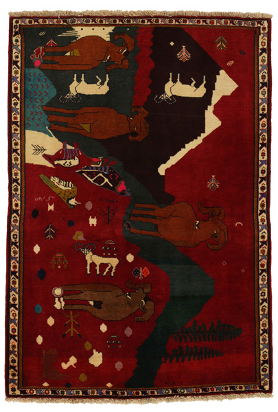 Kashkooli - Gabbeh Персийски връзван килим 180x127