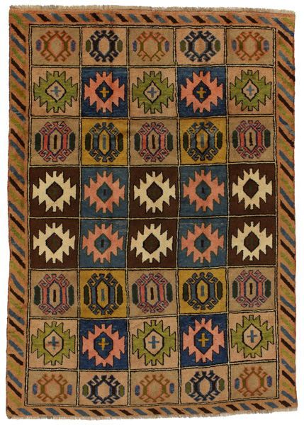 Gabbeh - Bakhtiari Персийски връзван килим 245x176