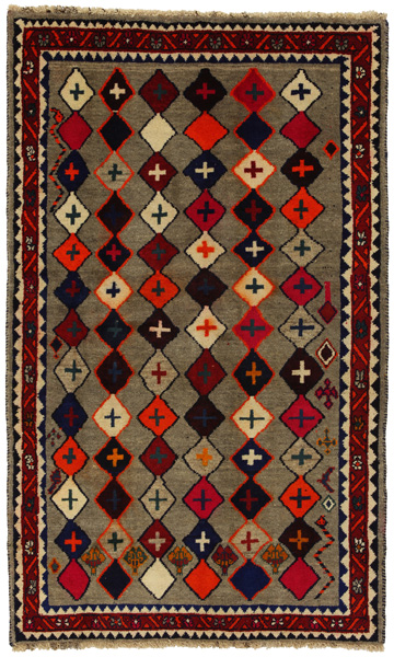 Gabbeh - Bakhtiari Персийски връзван килим 222x134