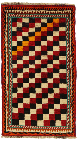 Gabbeh - Bakhtiari Персийски връзван килим 165x95