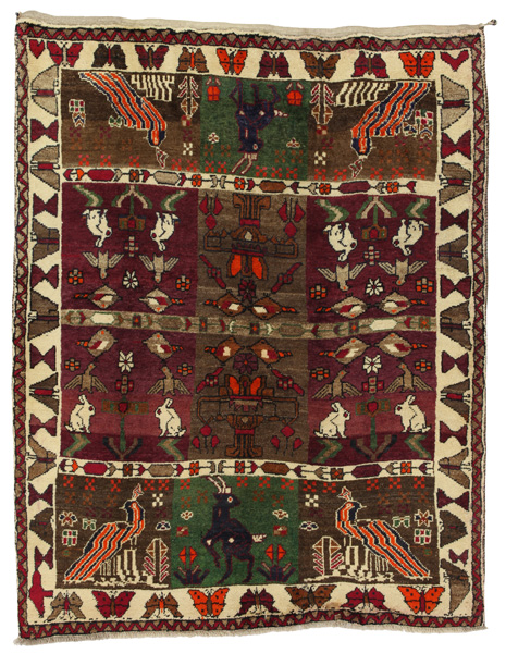 Gabbeh - Bakhtiari Персийски връзван килим 192x147