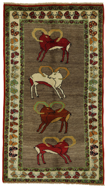 Gabbeh - Qashqai Персийски връзван килим 211x120