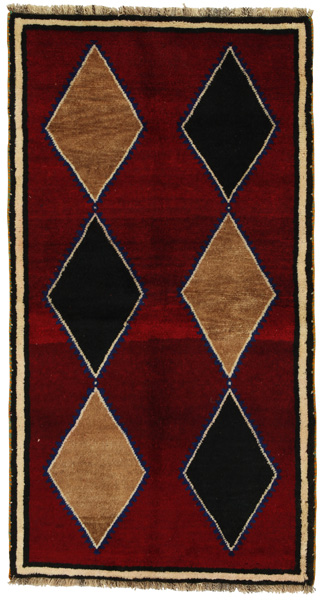 Gabbeh - Qashqai Персийски връзван килим 192x104