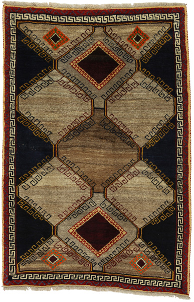 Gabbeh - Bakhtiari Персийски връзван килим 197x129