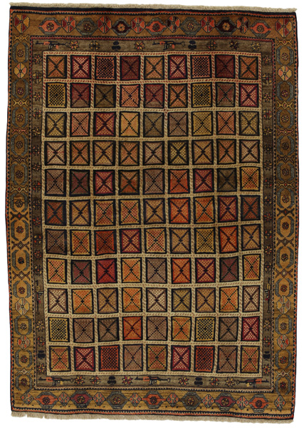 Gabbeh - Bakhtiari Персийски връзван килим 190x134