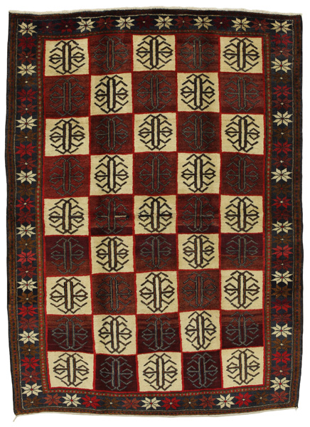 Gabbeh - Bakhtiari Персийски връзван килим 198x145