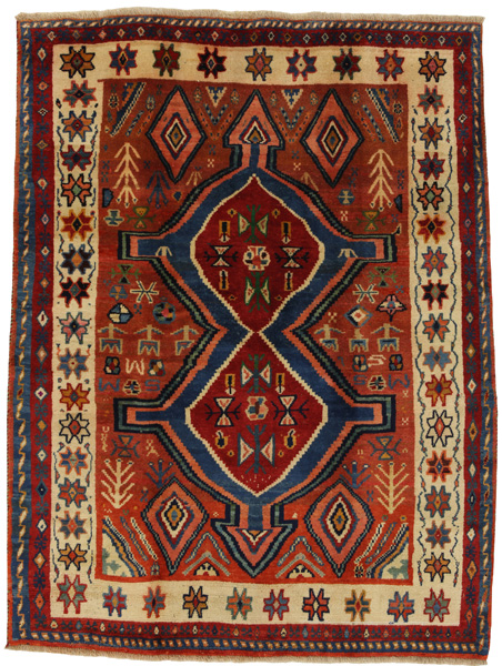 Gabbeh - Qashqai Персийски връзван килим 200x150