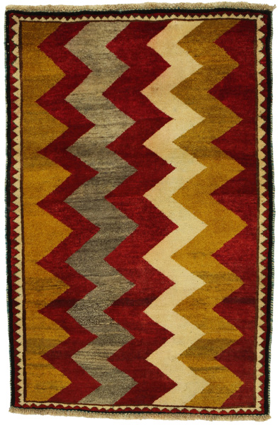 Gabbeh - Qashqai Персийски връзван килим 135x88
