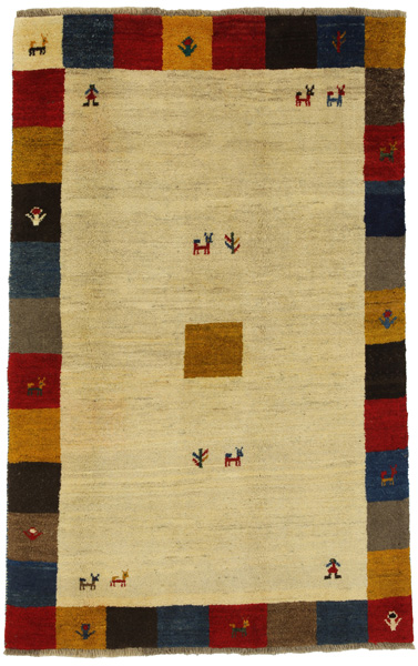 Gabbeh - Qashqai Персийски връзван килим 198x126