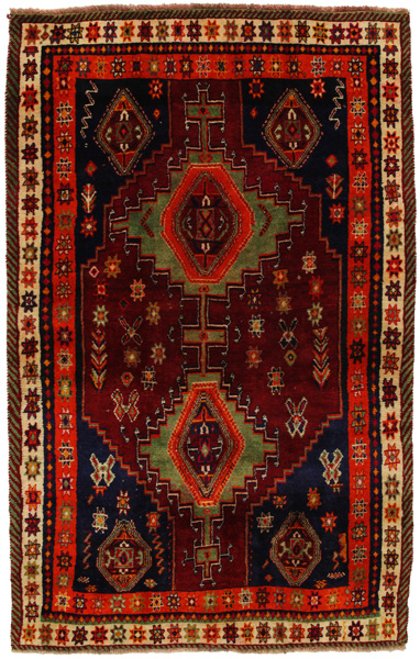 Gabbeh - Qashqai Персийски връзван килим 250x158