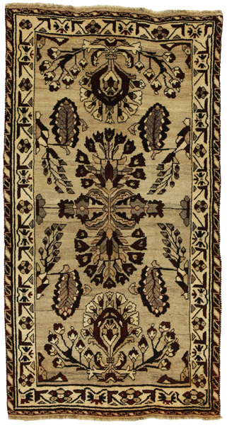 Gabbeh - Qashqai Персийски връзван килим 224x118