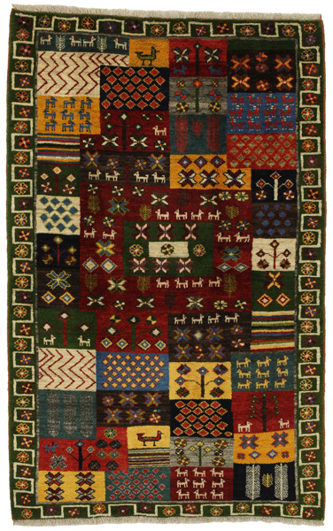 Gabbeh - Bakhtiari Персийски връзван килим 194x121