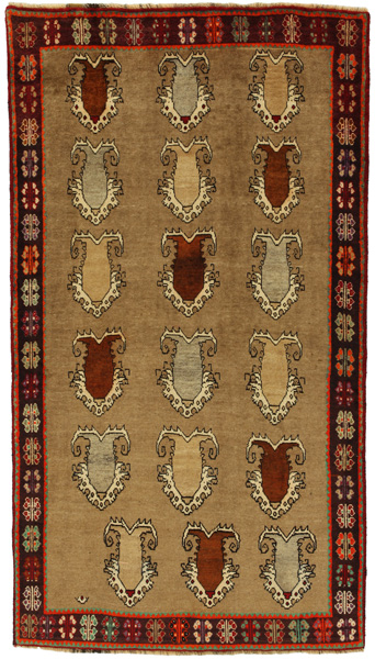 Gabbeh - Qashqai Персийски връзван килим 218x122
