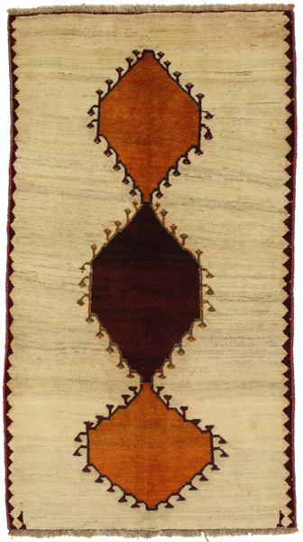 Gabbeh - Qashqai Персийски връзван килим 220x123