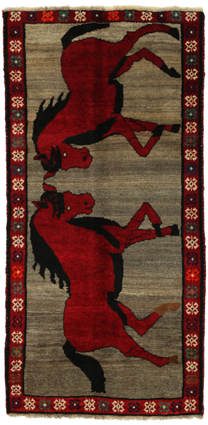 Gabbeh - Qashqai Персийски връзван килим 215x107