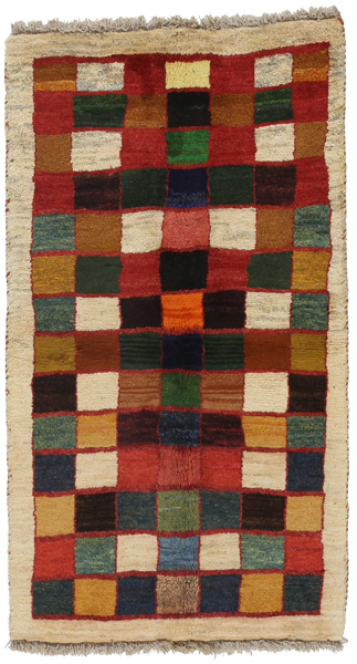 Gabbeh Персийски връзван килим 142x78
