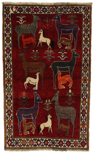 Gabbeh - Qashqai Персийски връзван килим 200x120