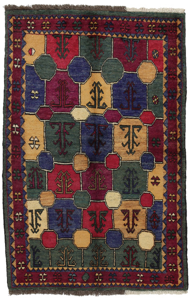 Gabbeh Персийски връзван килим 168x110