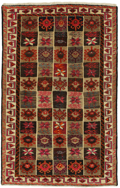 Gabbeh - Bakhtiari Персийски връзван килим 212x136