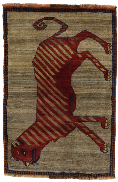 Gabbeh - Qashqai Персийски връзван килим 142x95