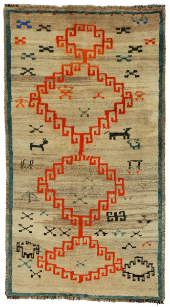 Gabbeh - Qashqai Персийски връзван килим 192x106