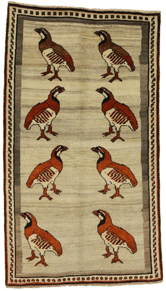 Gabbeh - Qashqai Персийски връзван килим 209x118