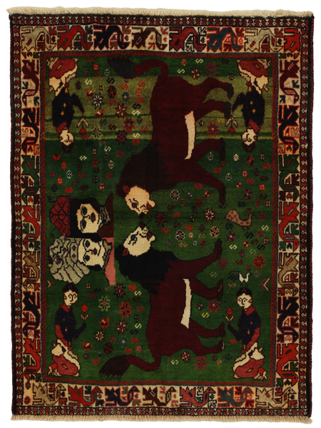 Gabbeh - Qashqai Персийски връзван килим 140x104