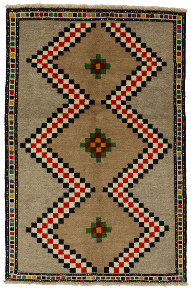 Gabbeh - Qashqai Персийски връзван килим 163x108