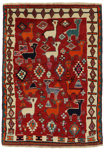 Gabbeh - Qashqai Персийски връзван килим 173x124
