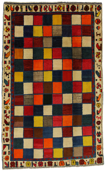 Gabbeh - Bakhtiari Персийски връзван килим 310x193