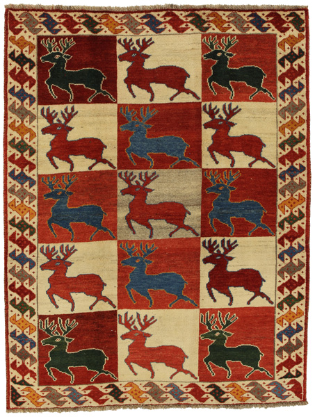 Gabbeh - Bakhtiari Персийски връзван килим 200x153