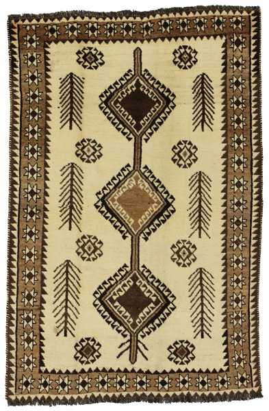 Gabbeh - Qashqai Персийски връзван килим 195x130