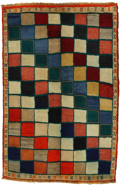 Gabbeh - Bakhtiari Персийски връзван килим 157x107